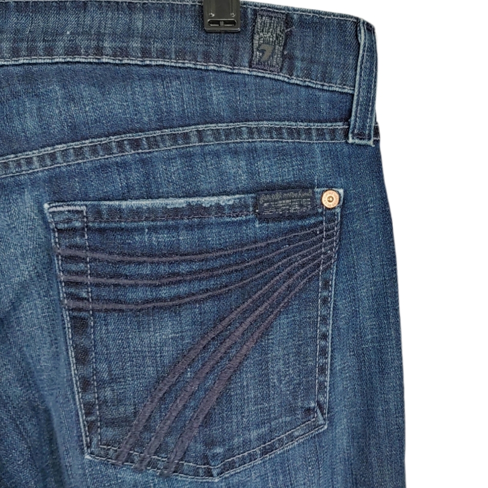 7 For All Mankind DOJO Blue Flare & Wide Leg Jeans